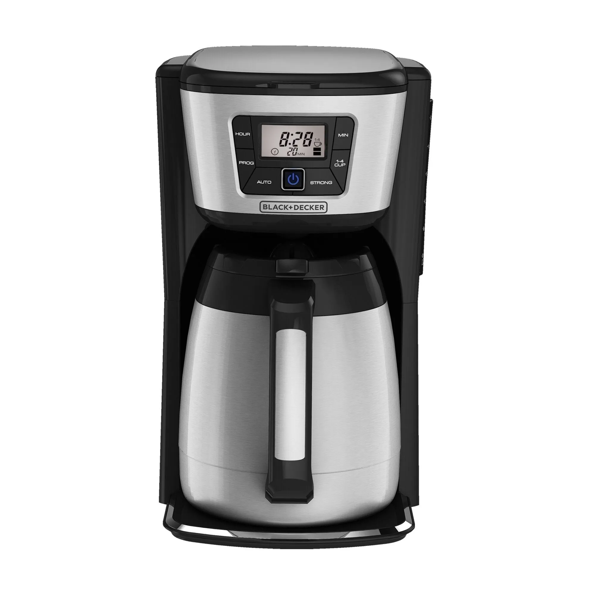 12-Cup Thermal Coffeemaker; Black/Silver