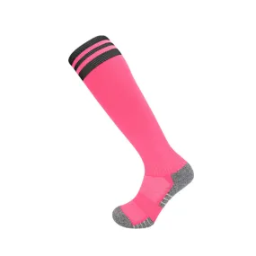 3 Pack Long Padded Socks Neon Pink