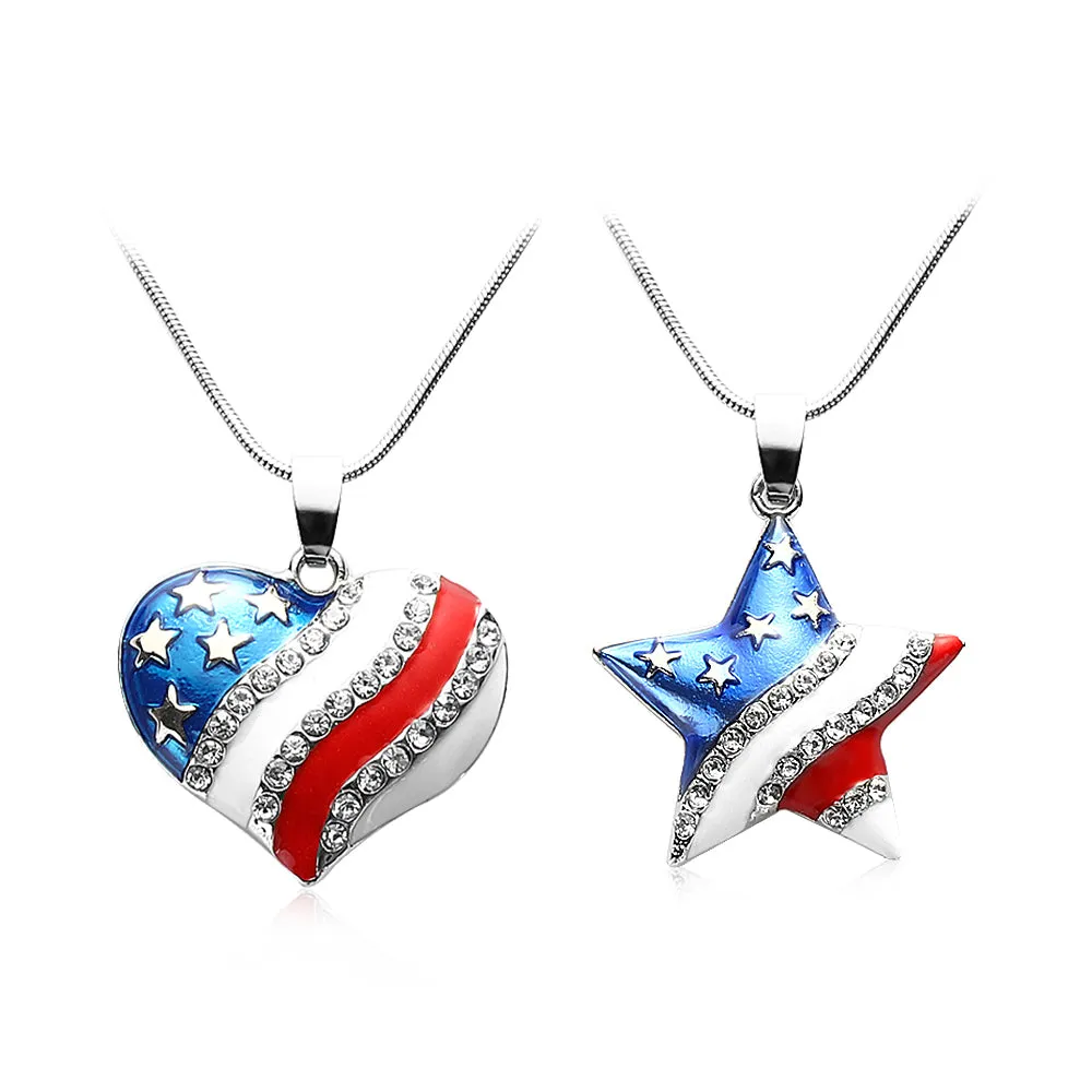 4th of July Independence Day Crystal Jewelry Best Gift