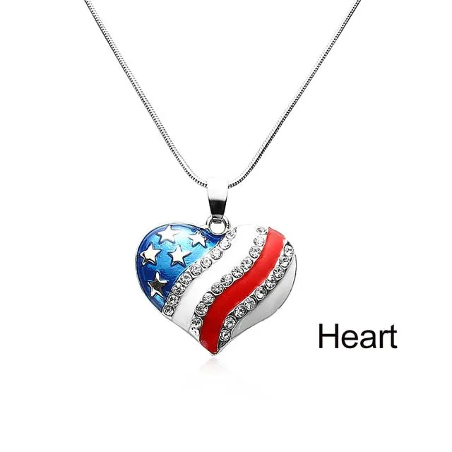 4th of July Independence Day Crystal Jewelry Best Gift