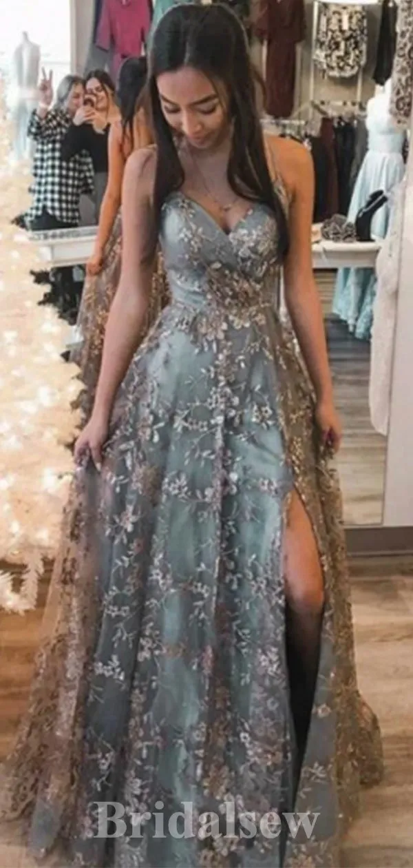 A-line Best Modest High Quality Custom Elegant Long Evening Prom Dresses PD1213