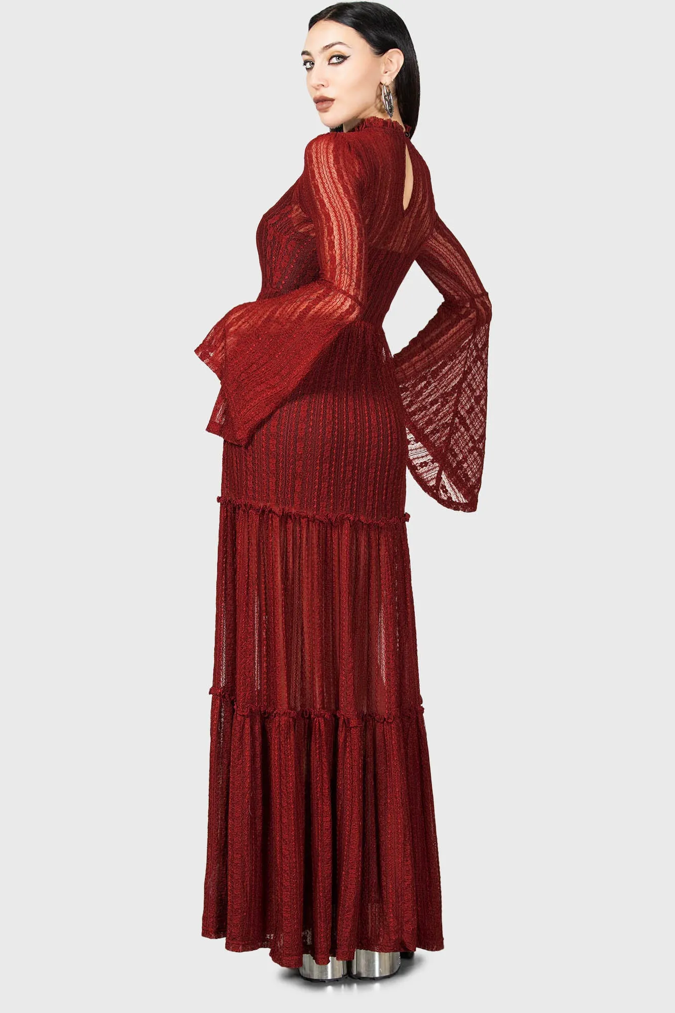 Amanita's Sorrow Maxi Dress [RED]