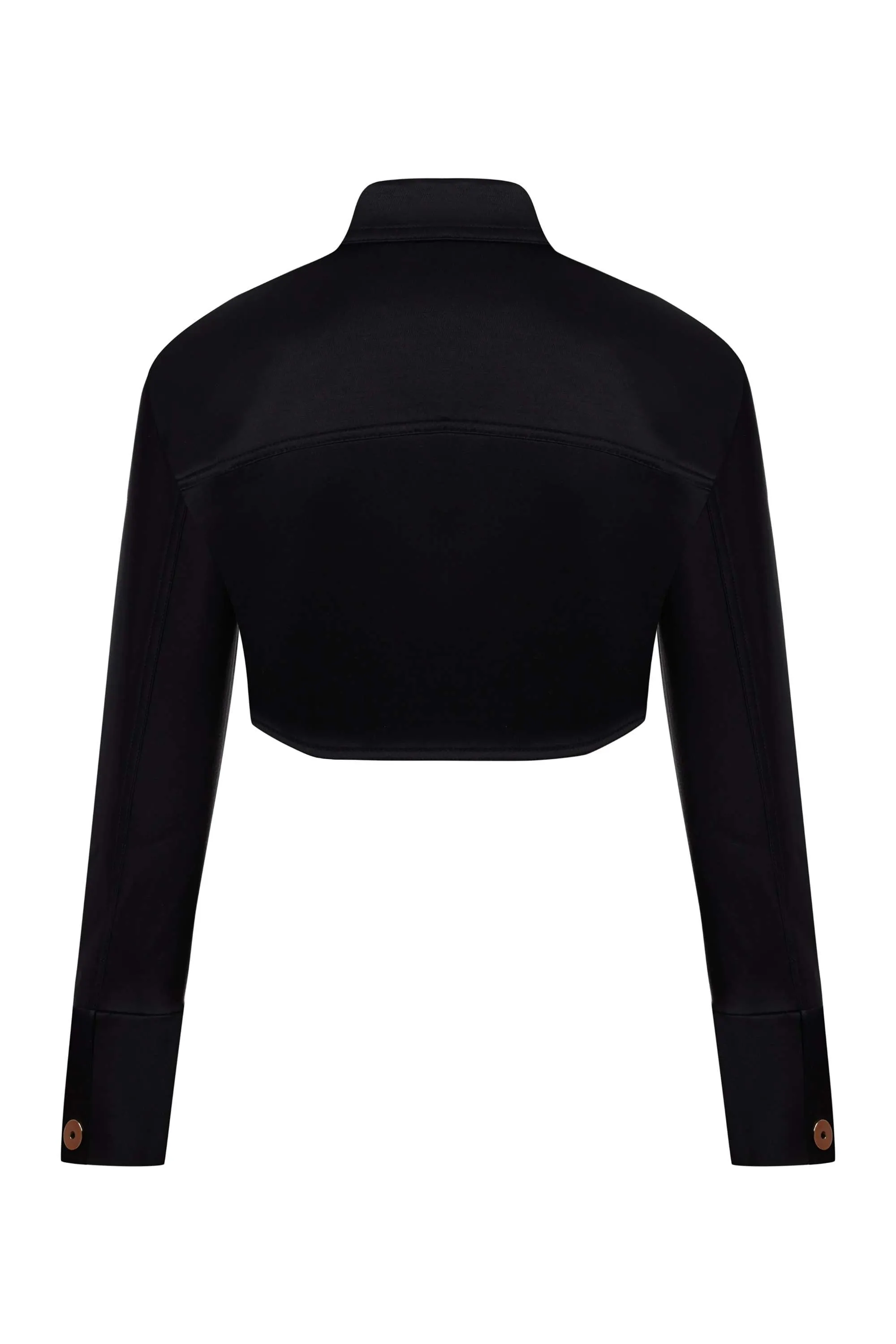 Asymmetric Pocket Crop Jacket