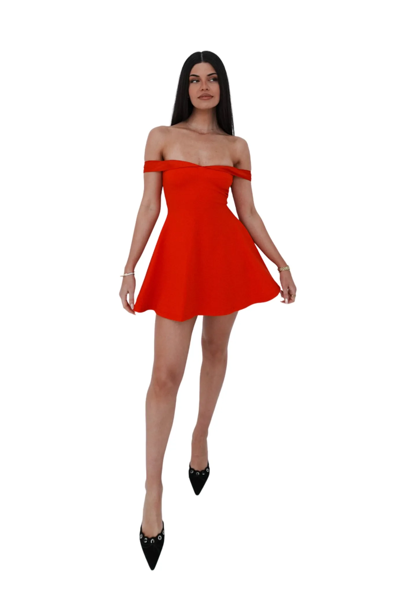 Belle Mini Dress - Red