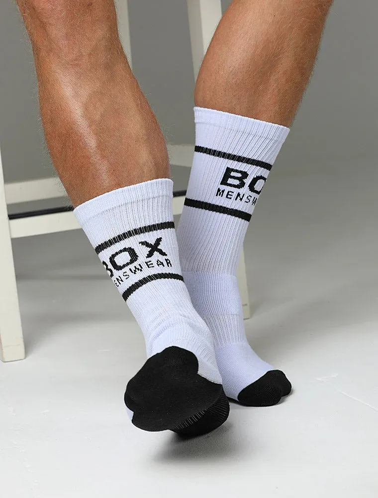 Bright White Lux Sports Socks