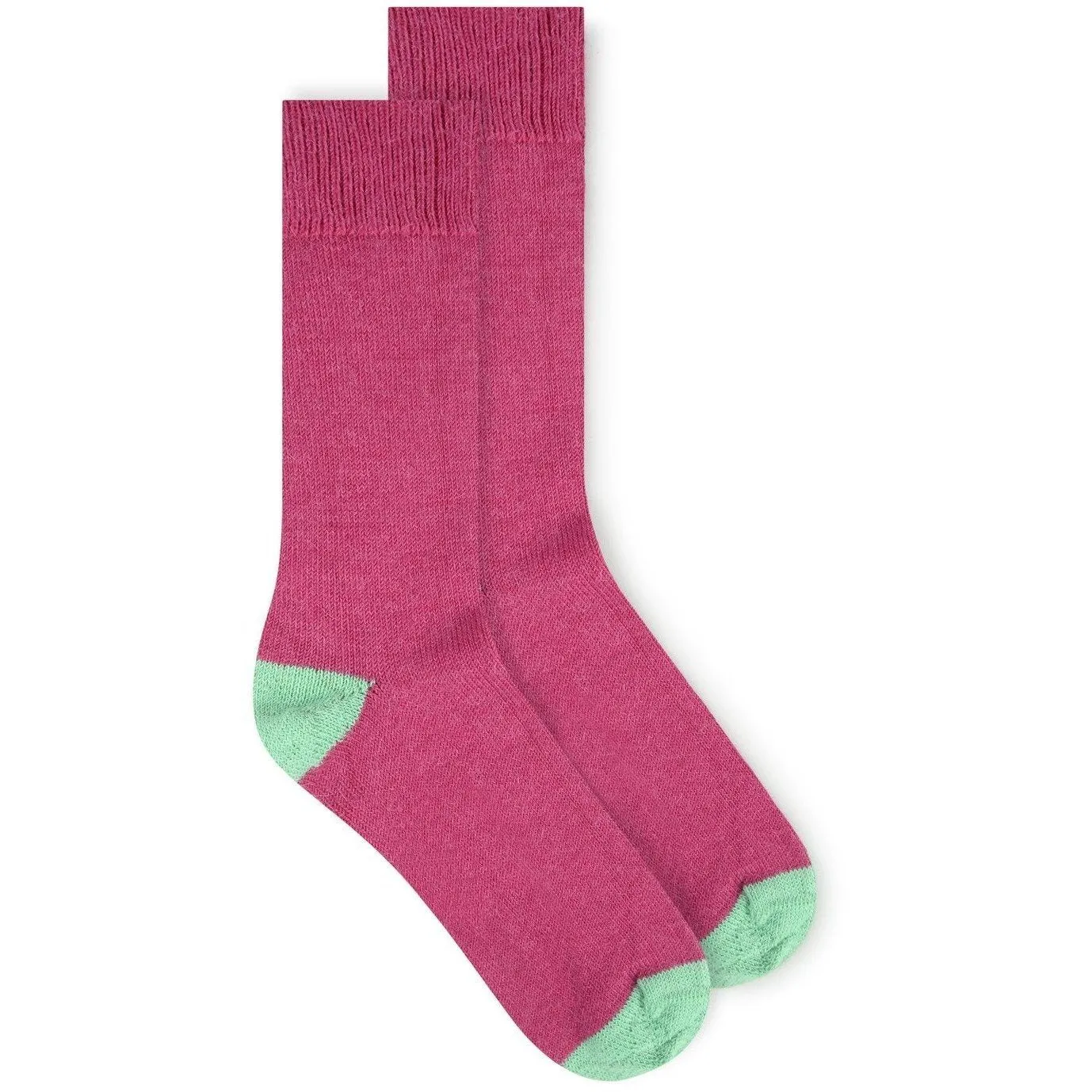 Burrows & Hare Alpaca Socks - Raspberry