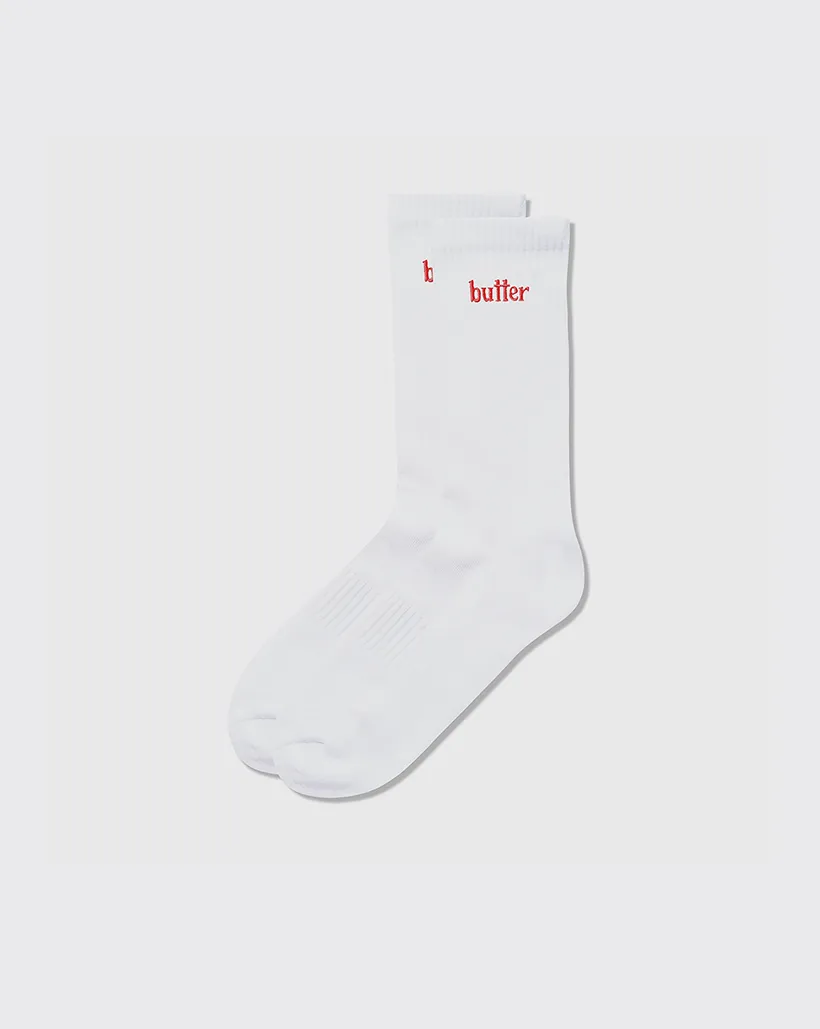 Butter Goods Basic Socks - White