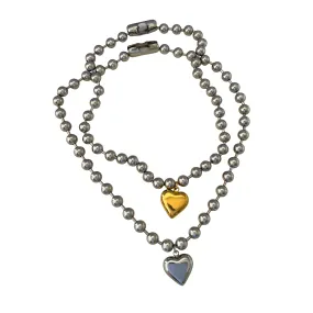 CHAINED HEARTS NECKLACE