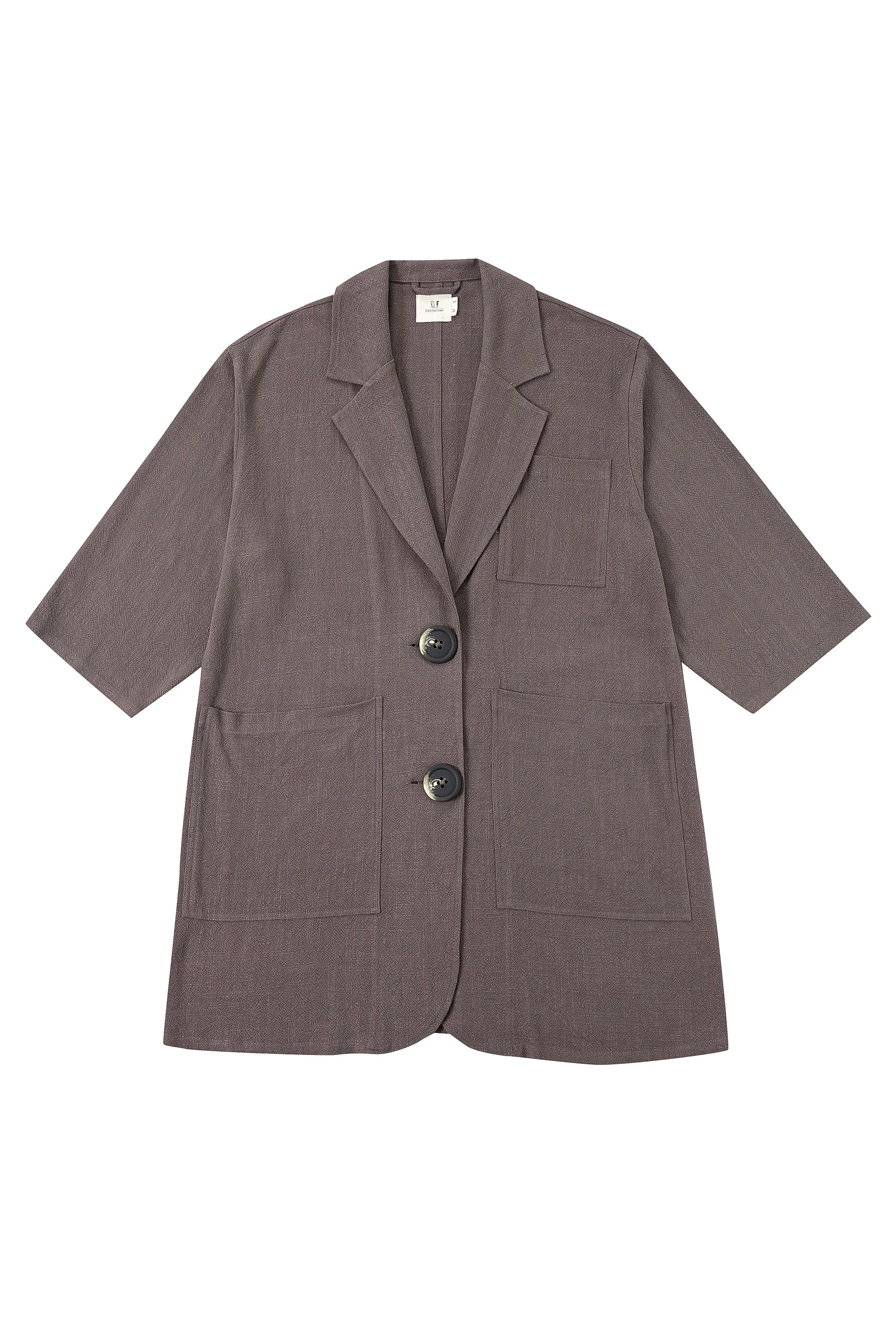 Charcoal Linen Klepto Jacket