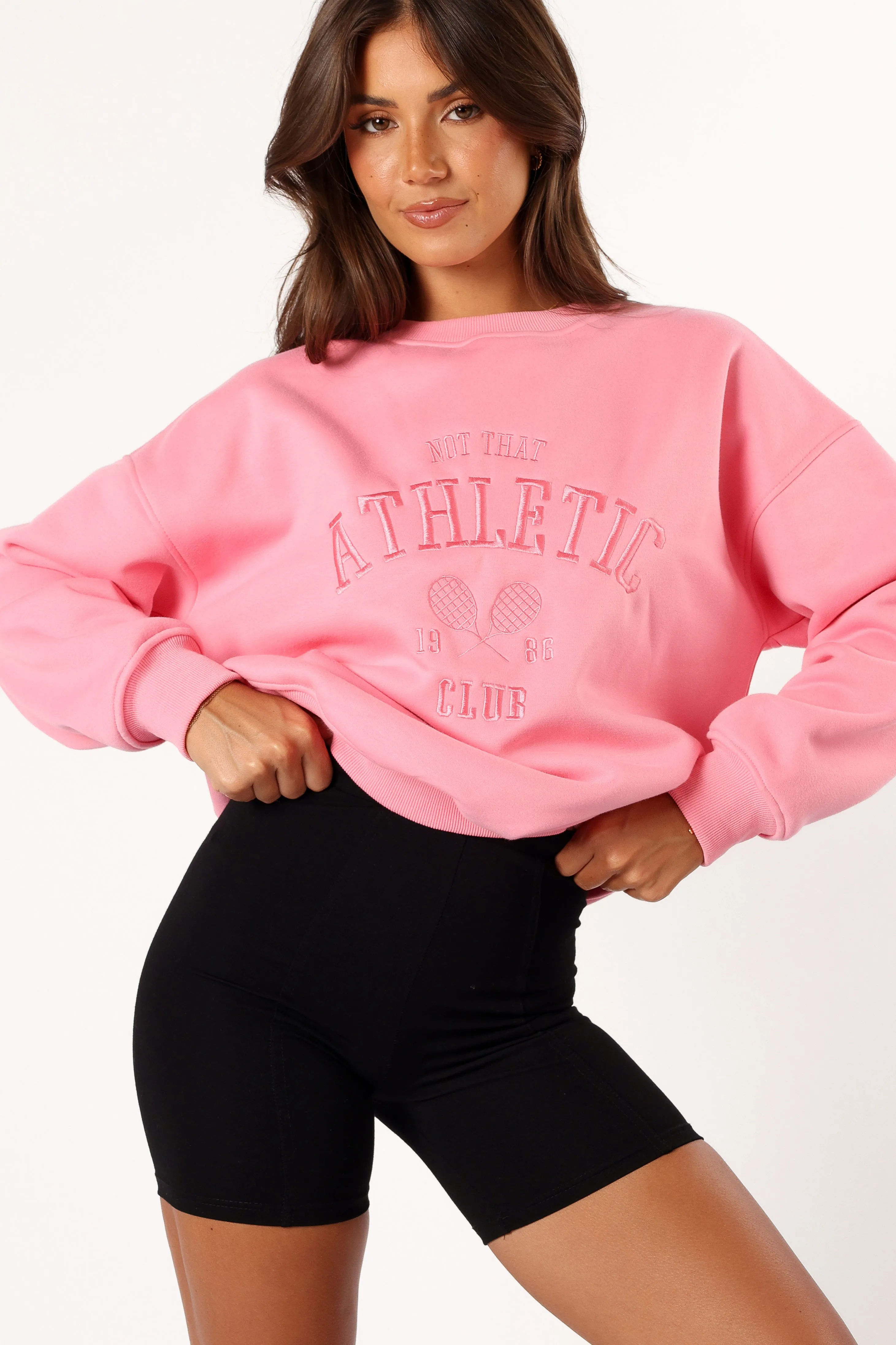 Cora Athletic Sweatshirt - Pink