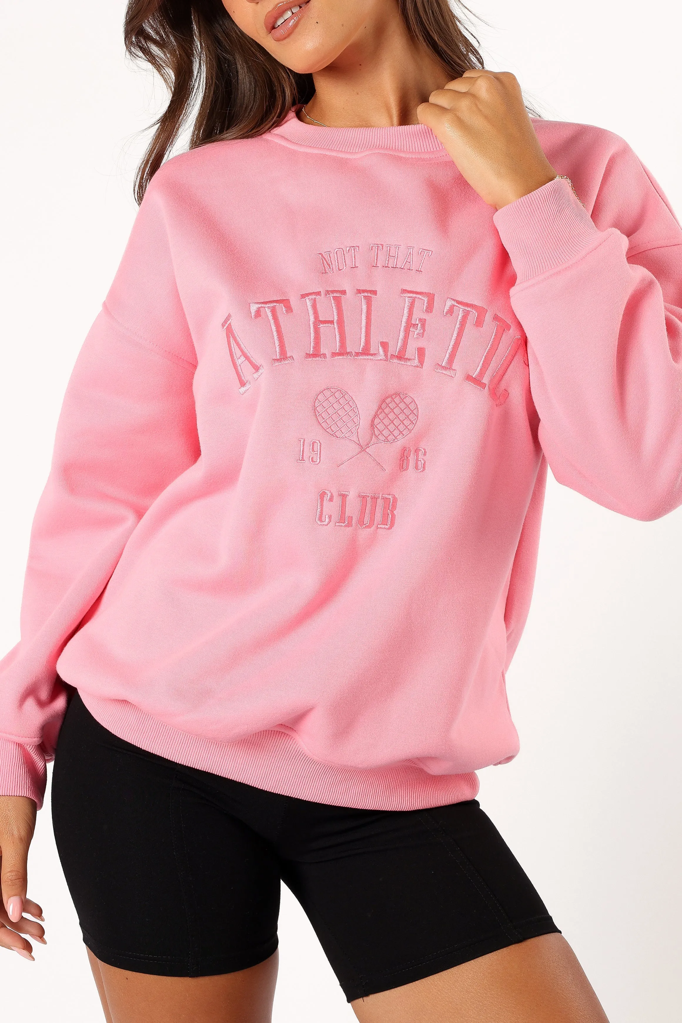 Cora Athletic Sweatshirt - Pink