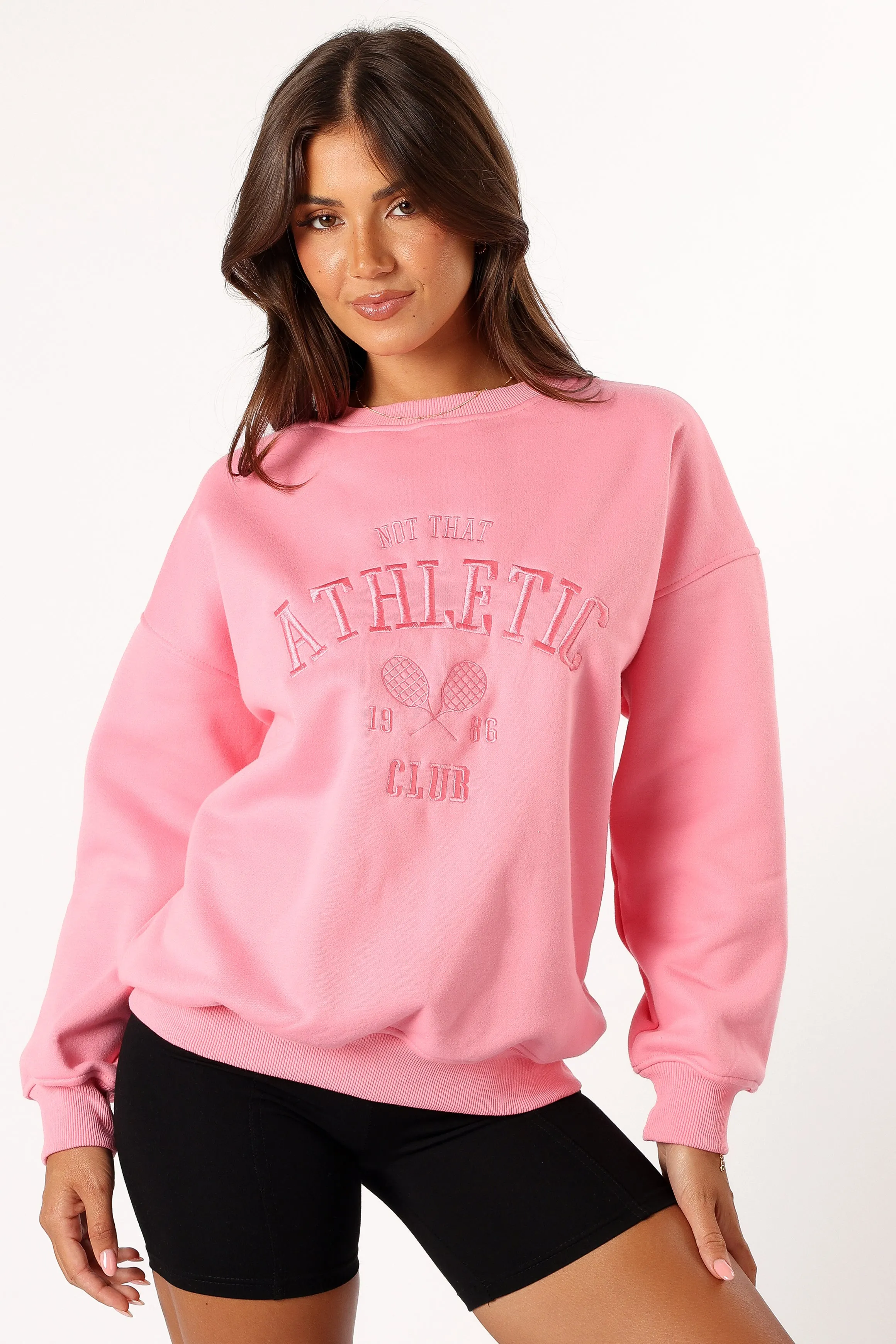 Cora Athletic Sweatshirt - Pink