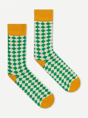 Diamond Socks Green