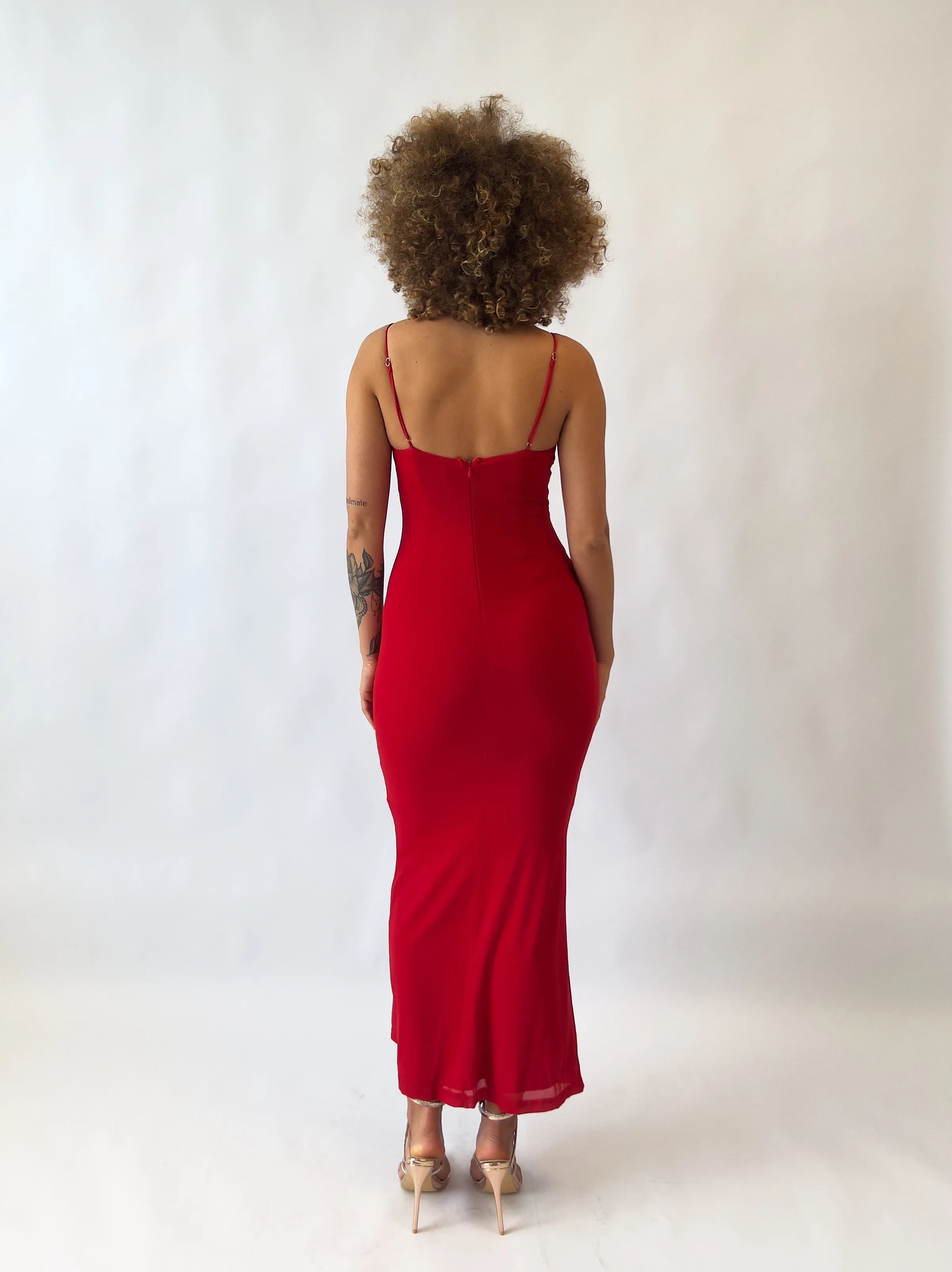 Evangeline Maxi Dress - Red