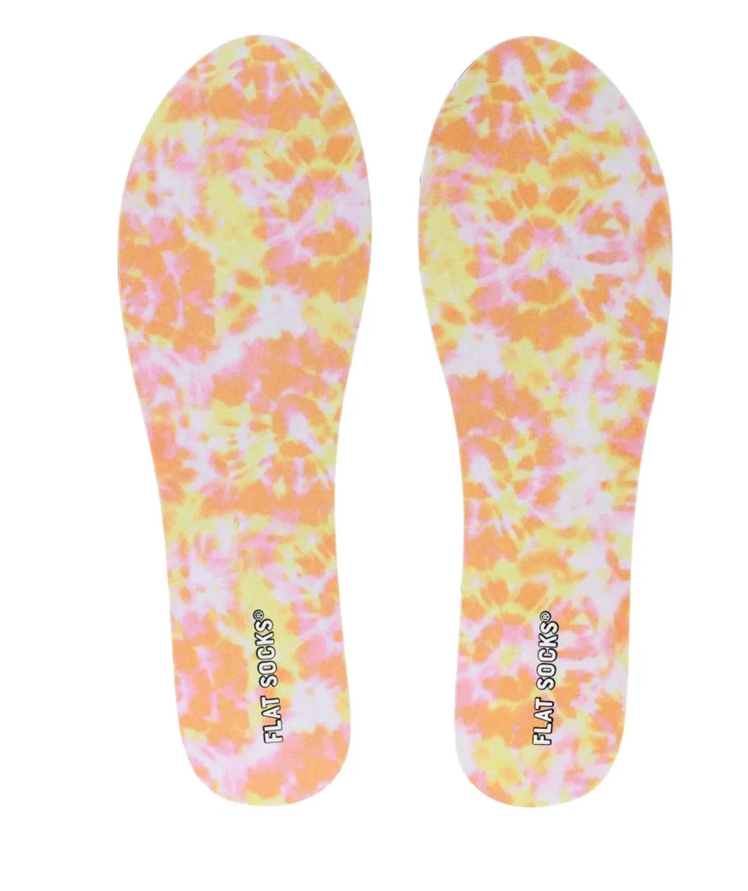 Flat Socks -  Citrus Tie-Dye - SMALL