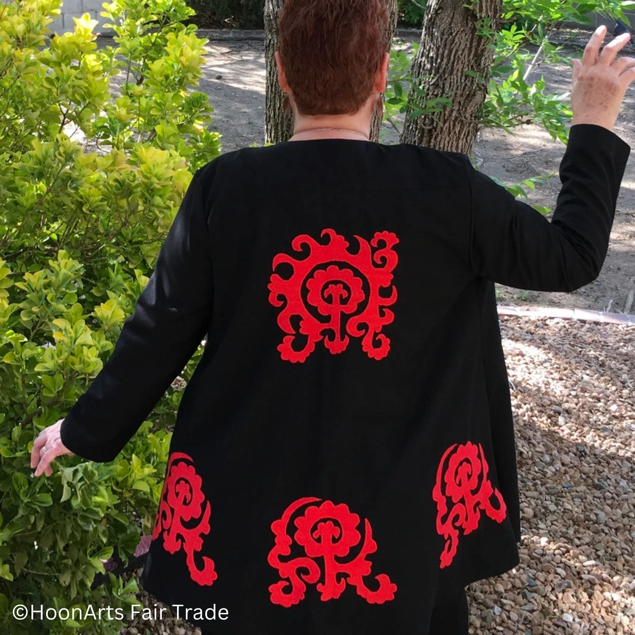 Hand Embroidered Swing Jacket