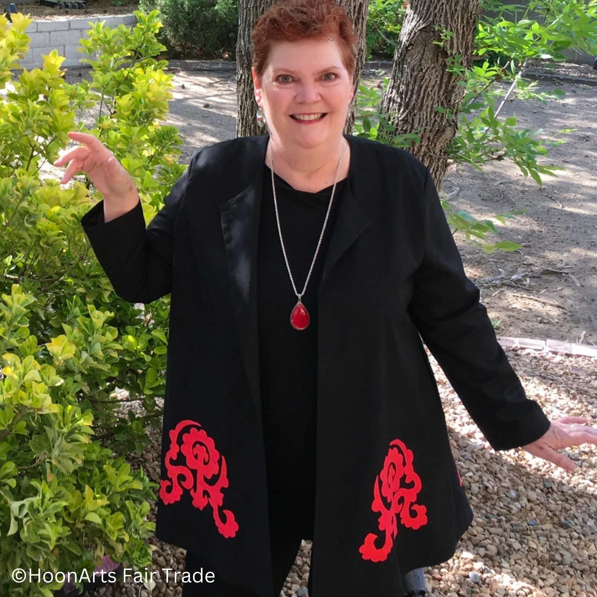 Hand Embroidered Swing Jacket