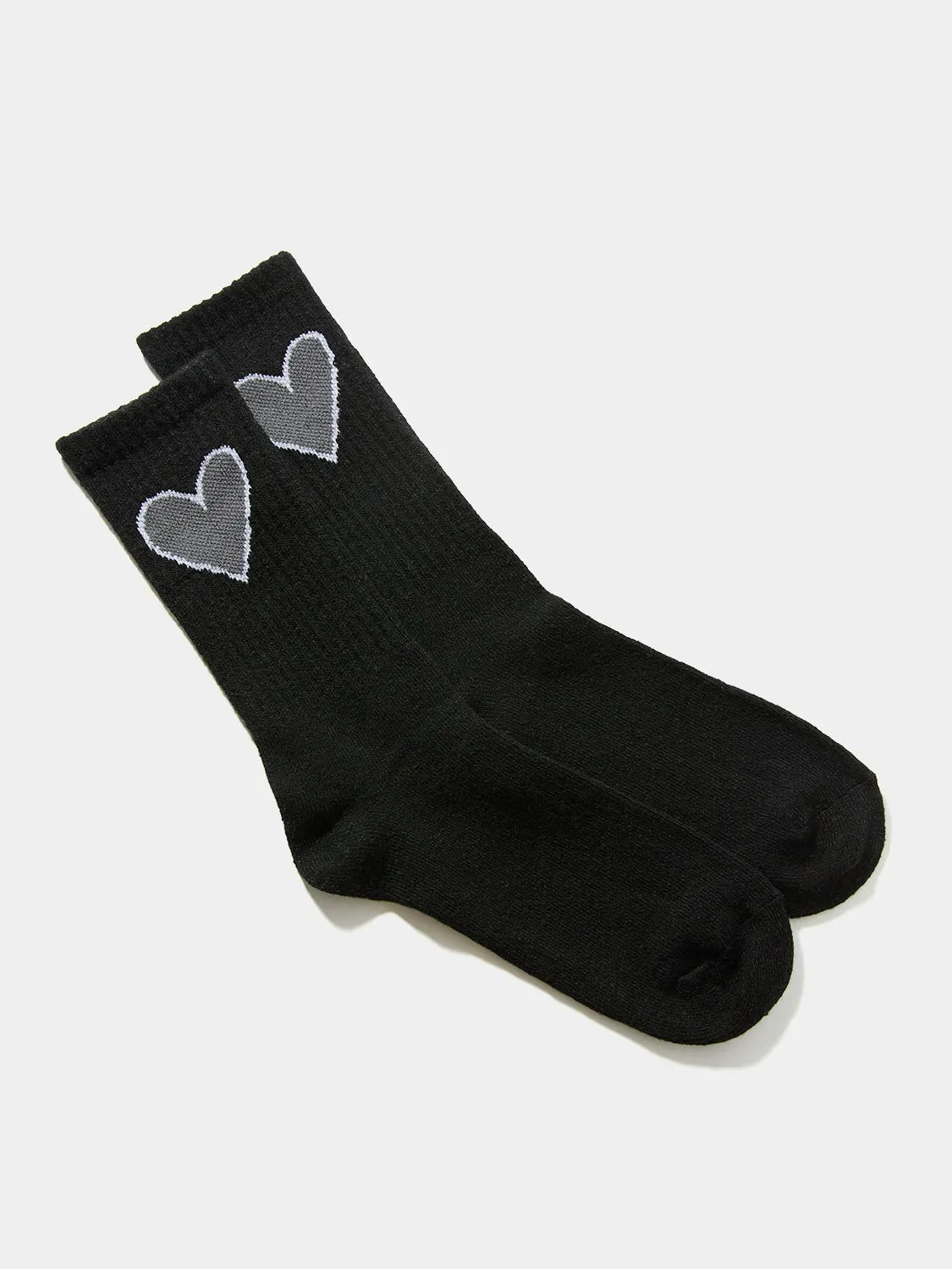 Heart Detail Crew Socks