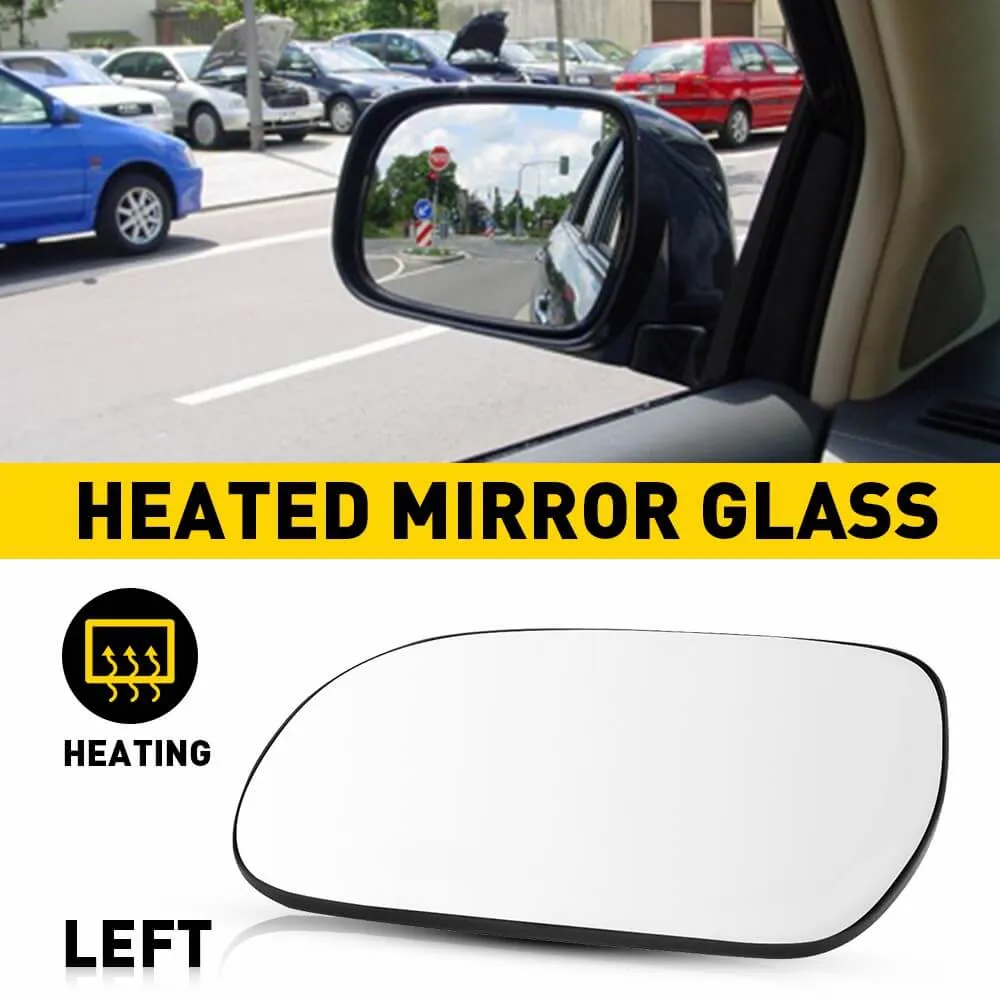 Heated Mirror Glass for 2004-2009 Lexus RX300 RX330 RX350 RX400H, Left and Right Side