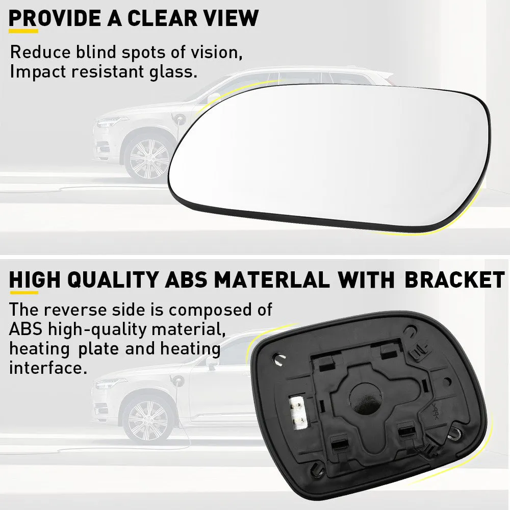 Heated Mirror Glass for 2004-2009 Lexus RX300 RX330 RX350 RX400H, Left and Right Side