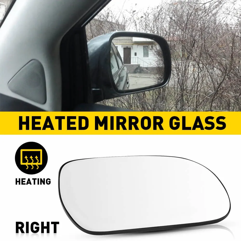 Heated Mirror Glass for 2004-2009 Lexus RX300 RX330 RX350 RX400H, Left and Right Side