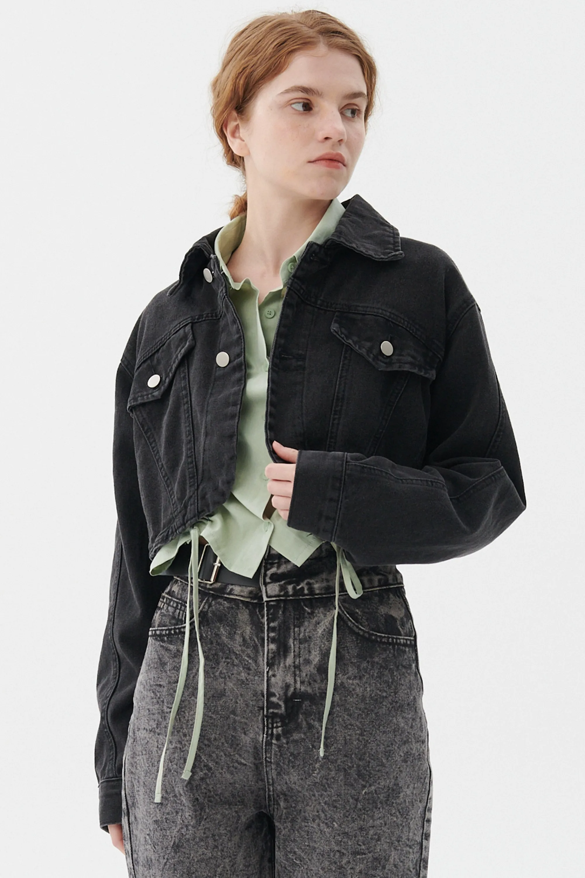 Lindsey Denim Cropped Jacket