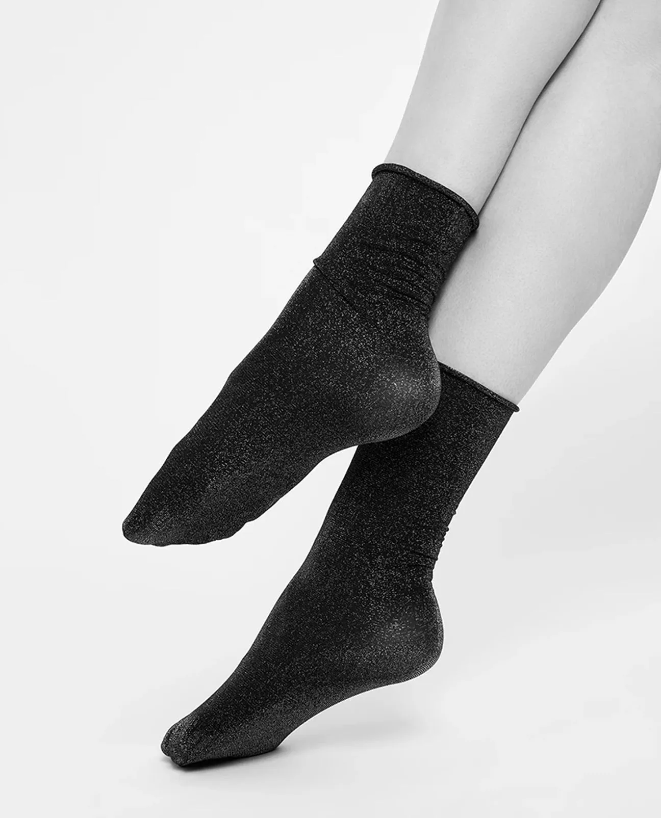 LISA Lurex Socks Silver