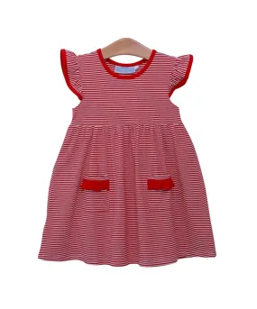 Lucy Red Stripe Dress