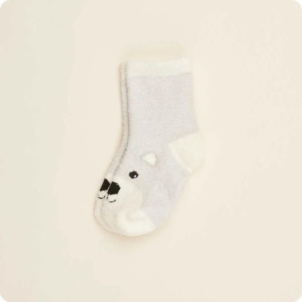 Marshmallow Bear Crew Socks