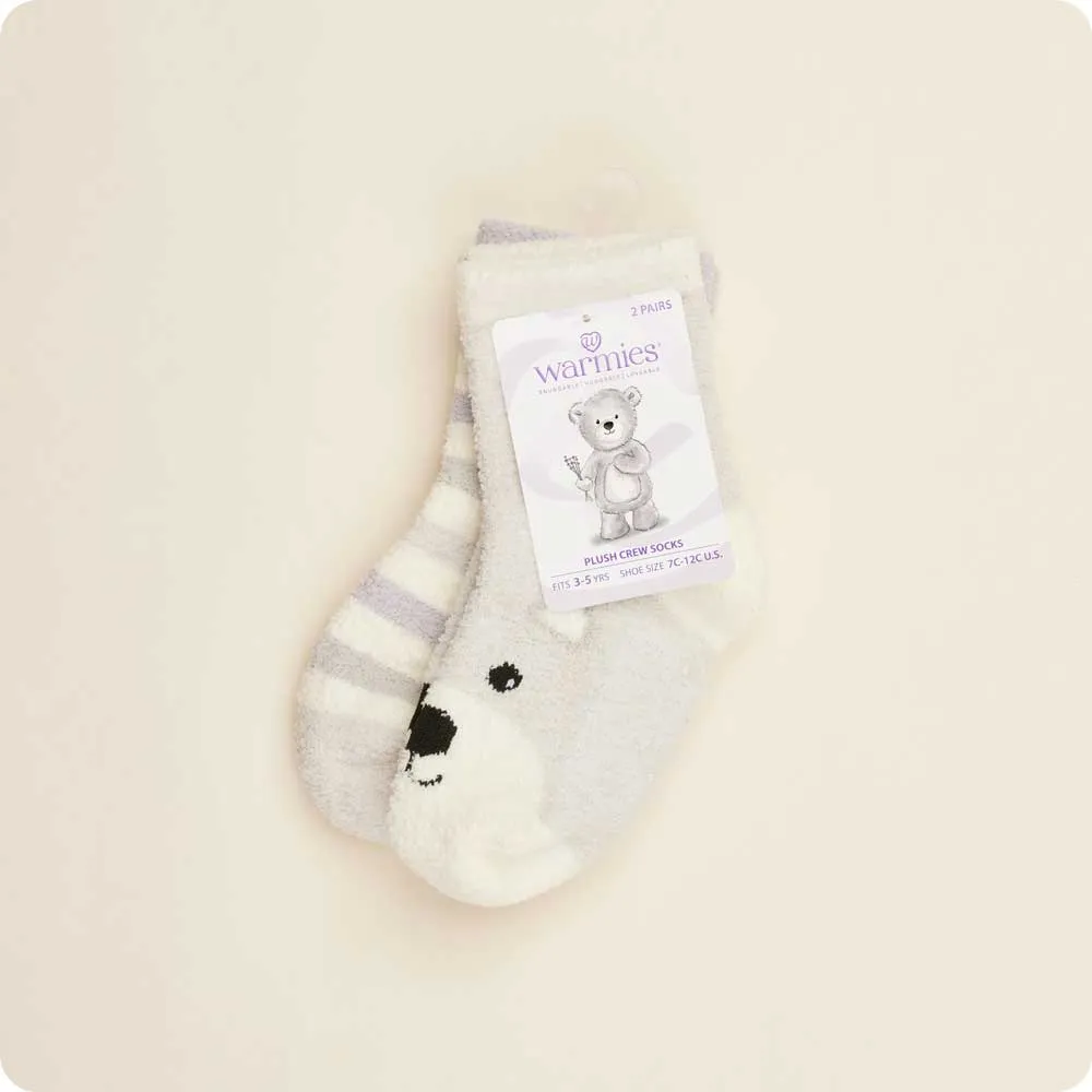 Marshmallow Bear Crew Socks