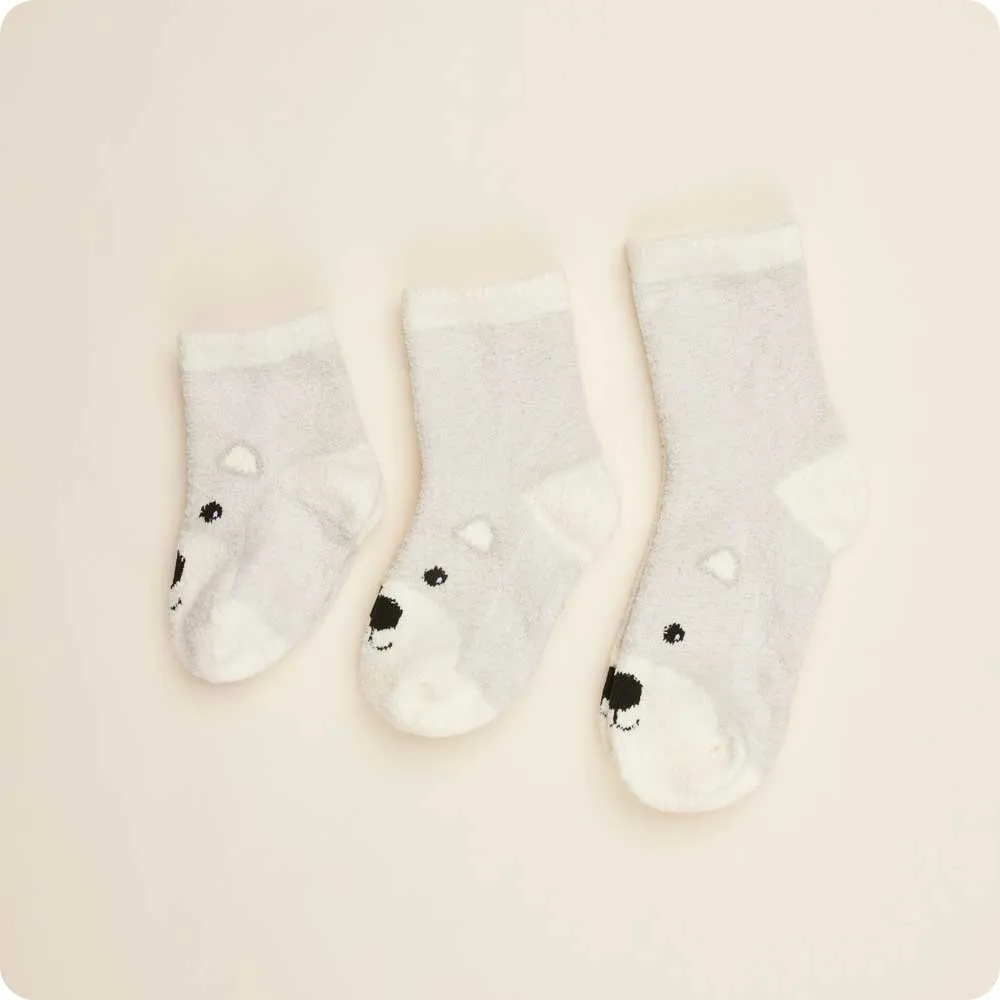 Marshmallow Bear Crew Socks