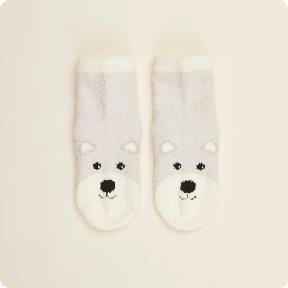 Marshmallow Bear Crew Socks