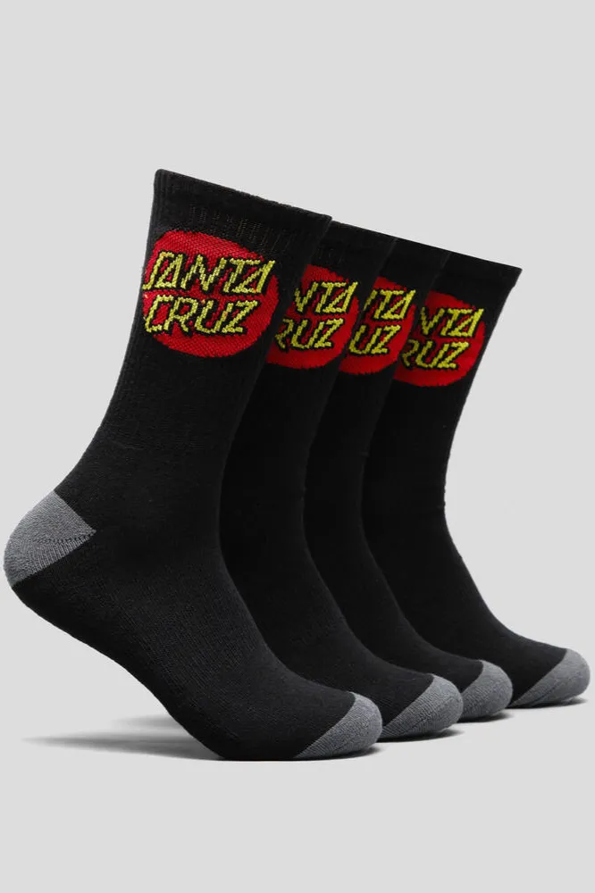 Mens Classic Dot Socks - Black