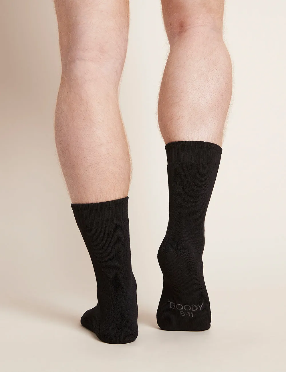 Men's Crew Boot Socks - Black