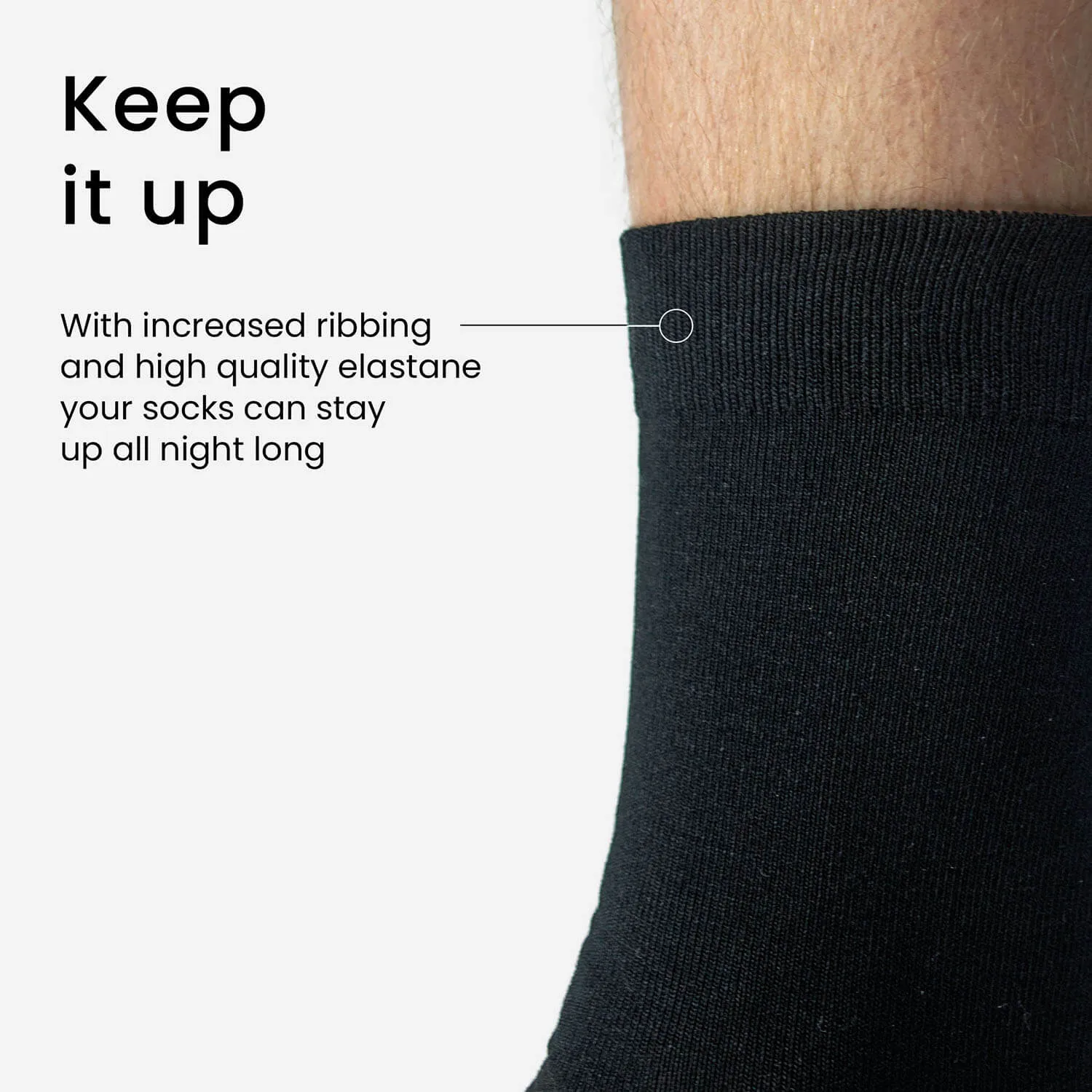 MicroModal Socks - Black - 1 Pair