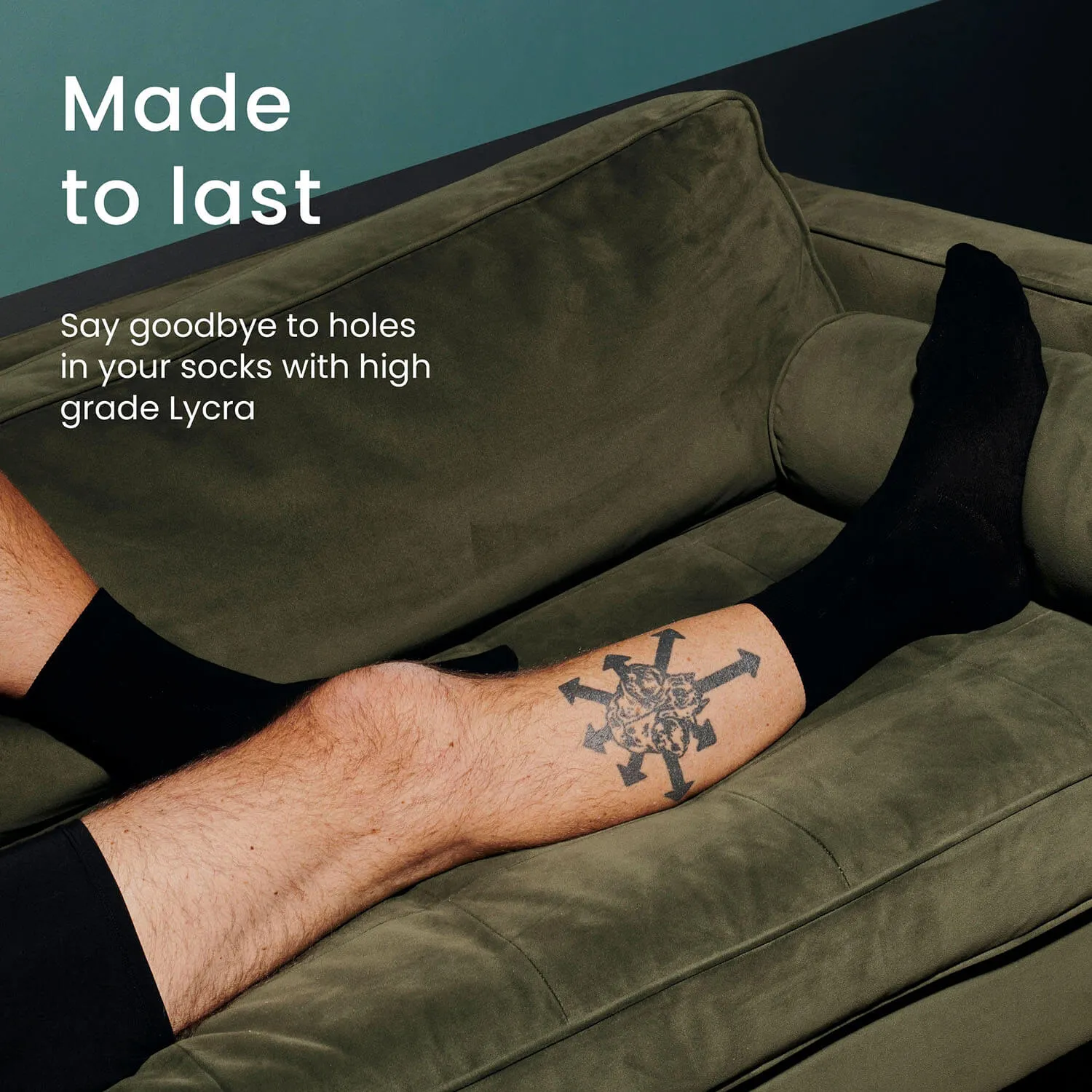 MicroModal Socks - Black - 1 Pair