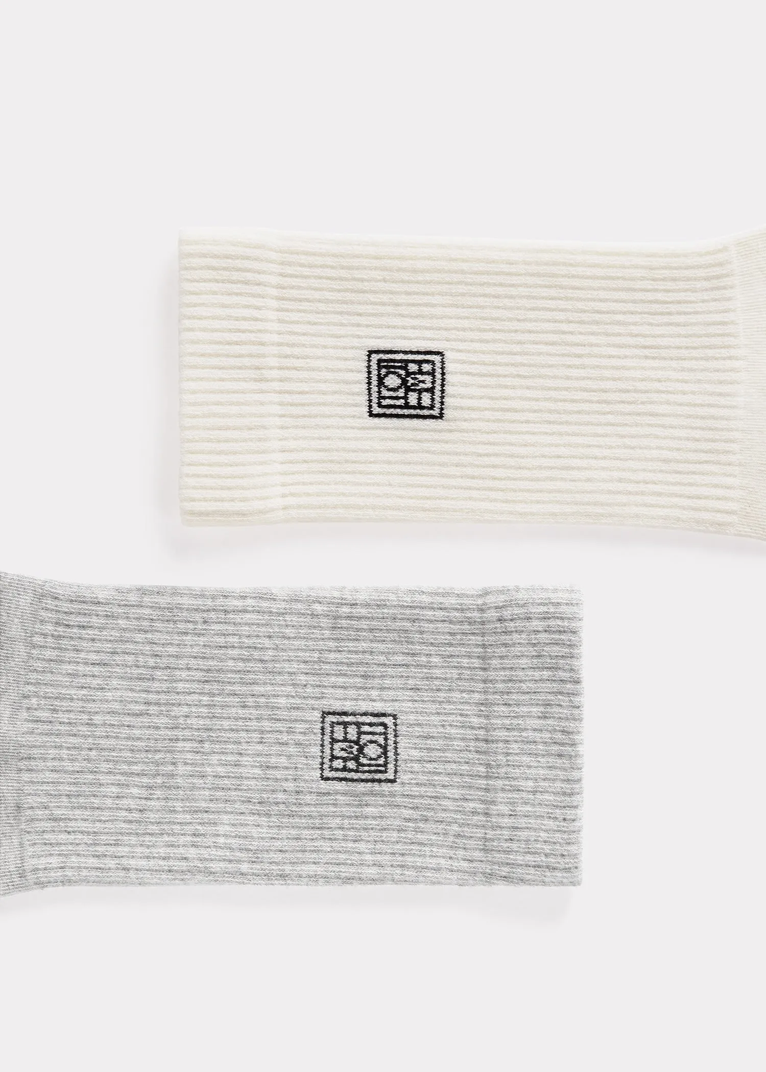 Monogram socks grey/macadamia