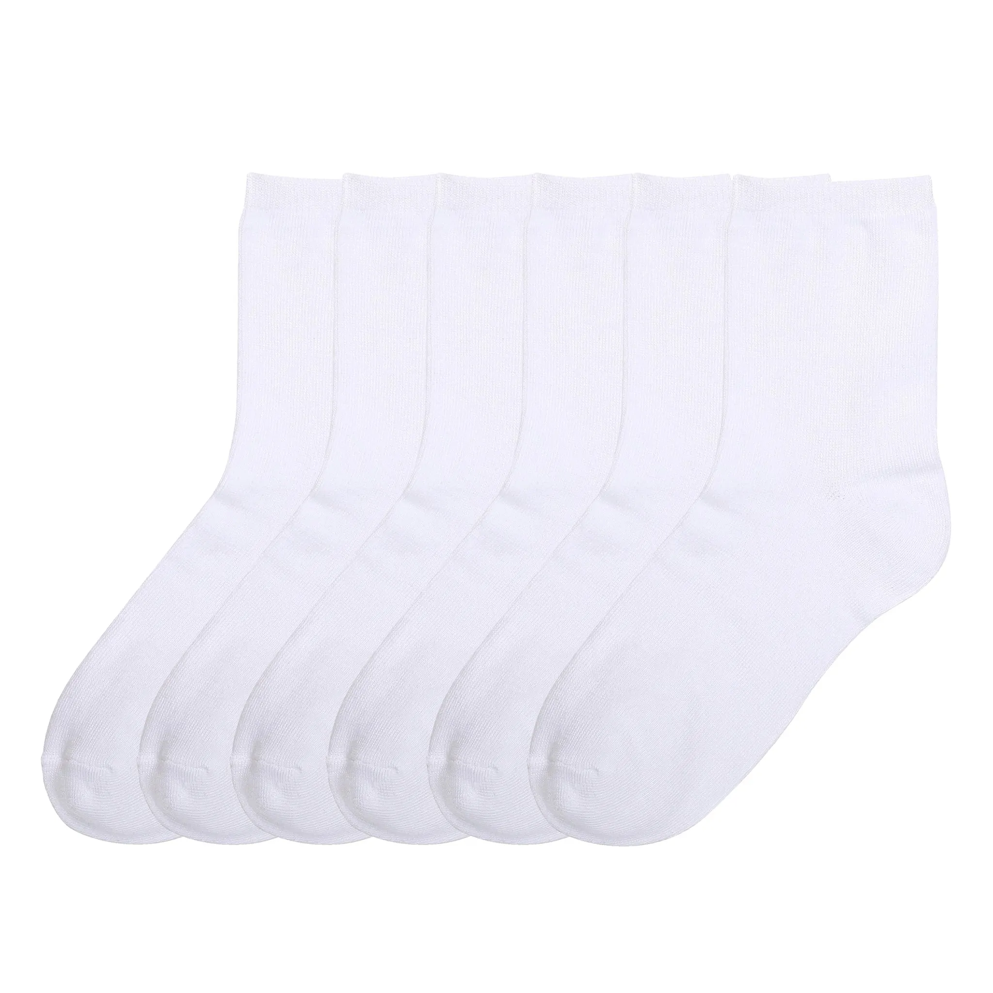 MOPAS GIRL'S COMPUTER CREW SOCKS (PR_WHITE)