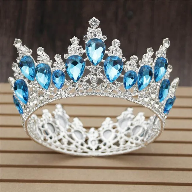 MultiColor Royal King & Queen Prom Crown