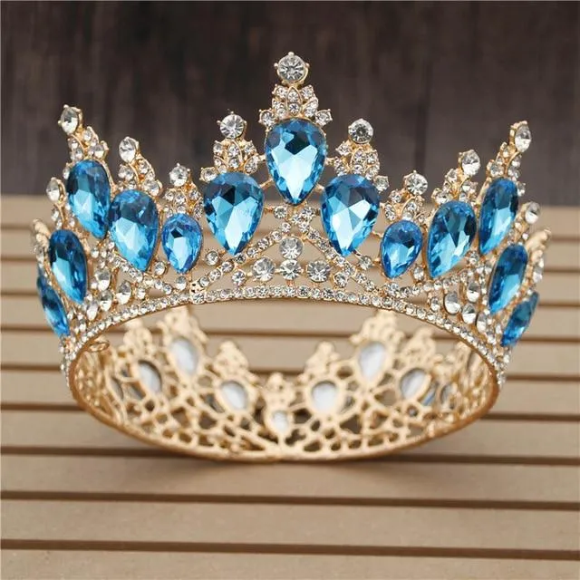 MultiColor Royal King & Queen Prom Crown