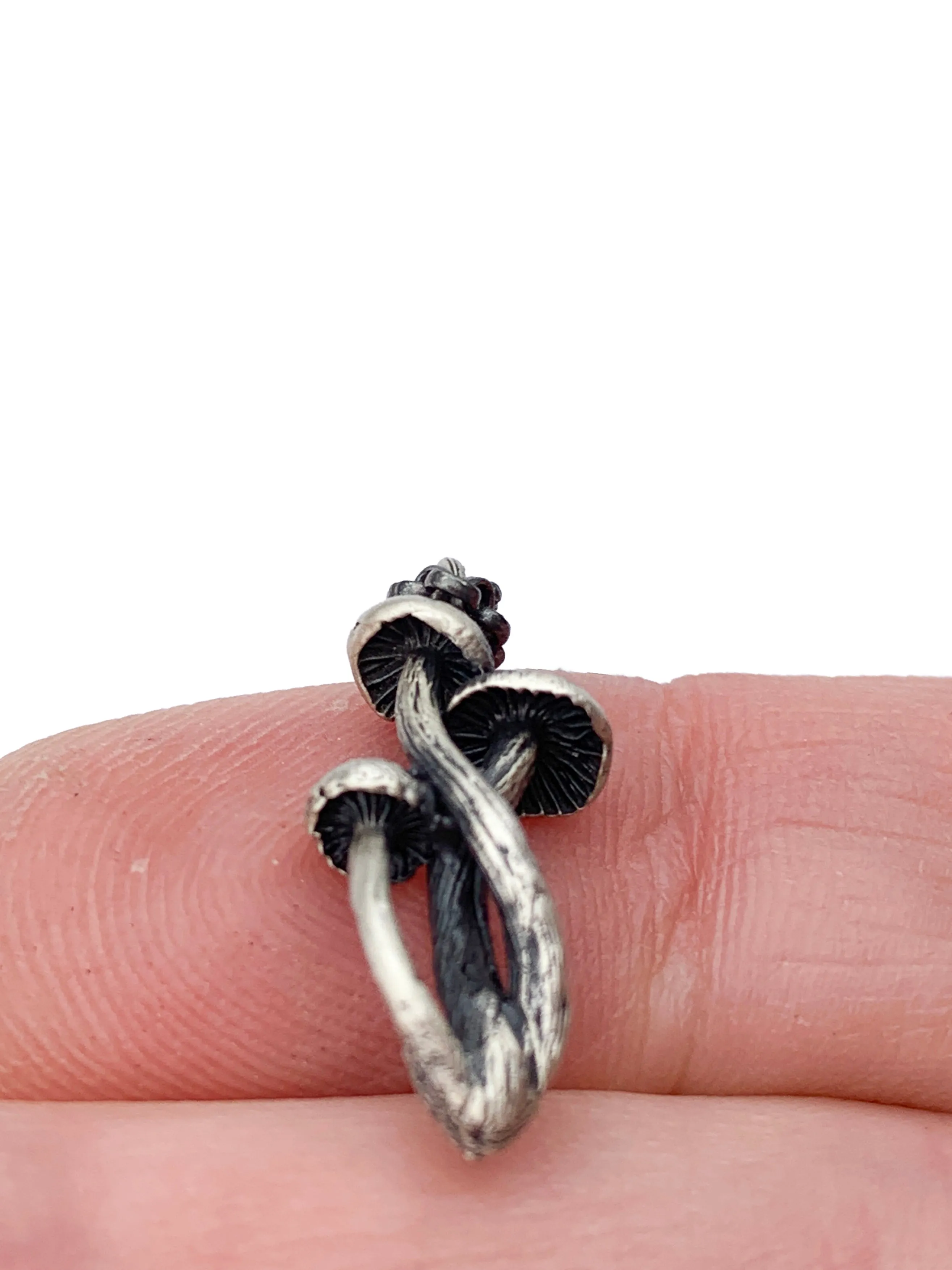 Mushroom trio necklace