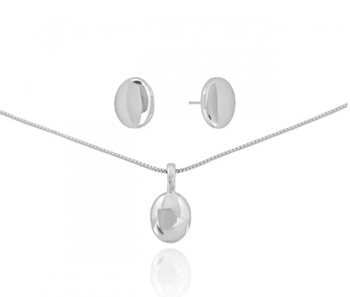 NECKLACE EARRING OVAL