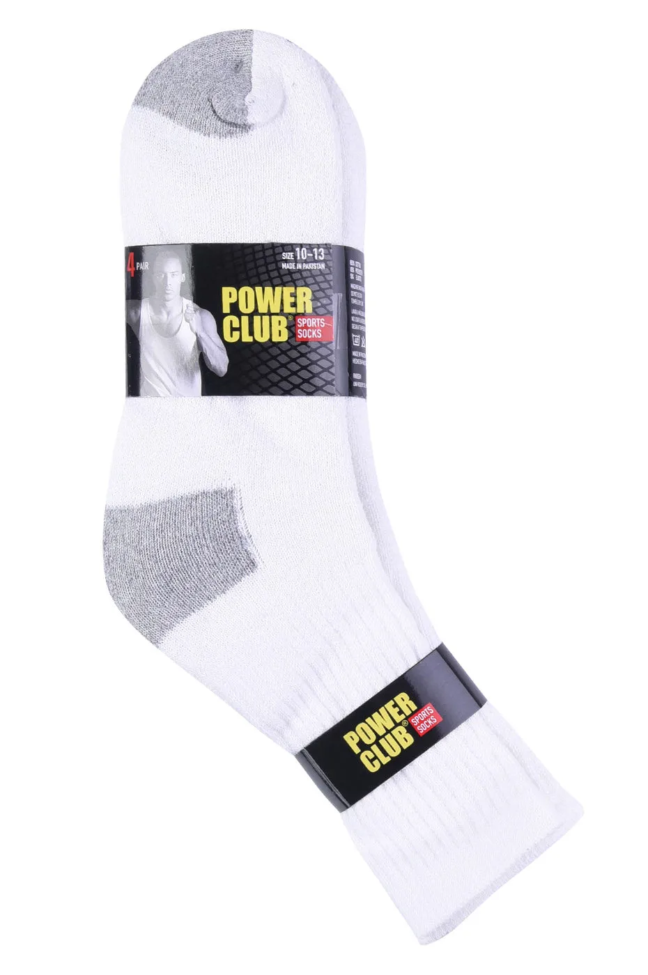 POWER CLUB CREW SPORTS SOCKS (PC274_GREY)