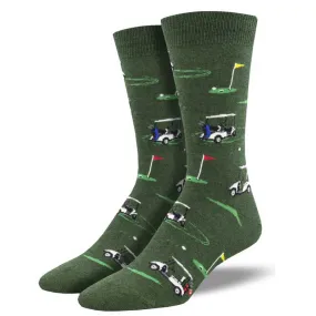 'Putting Around' Men's printed socks