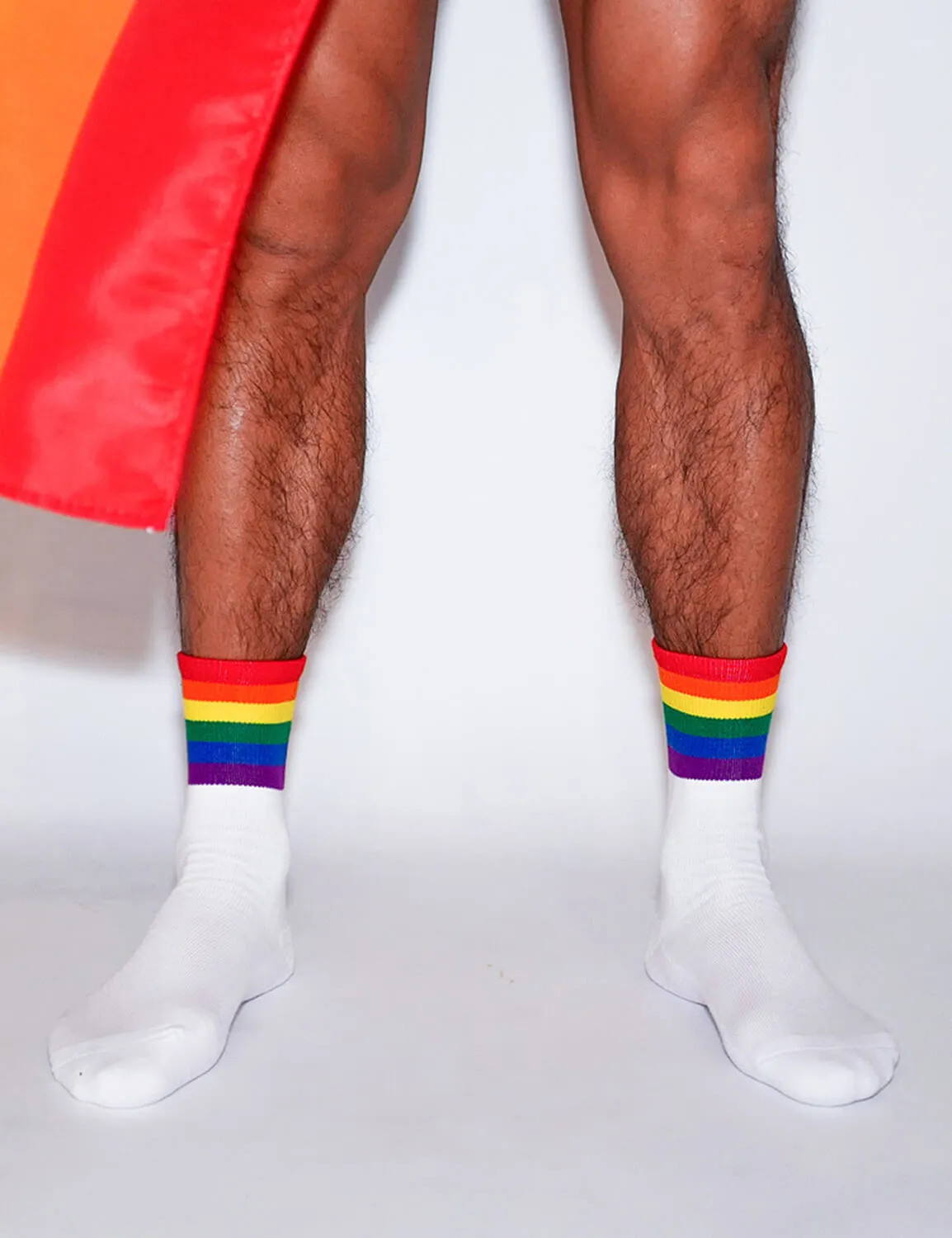 Rainbow Crew Socks SINGLE-PACK