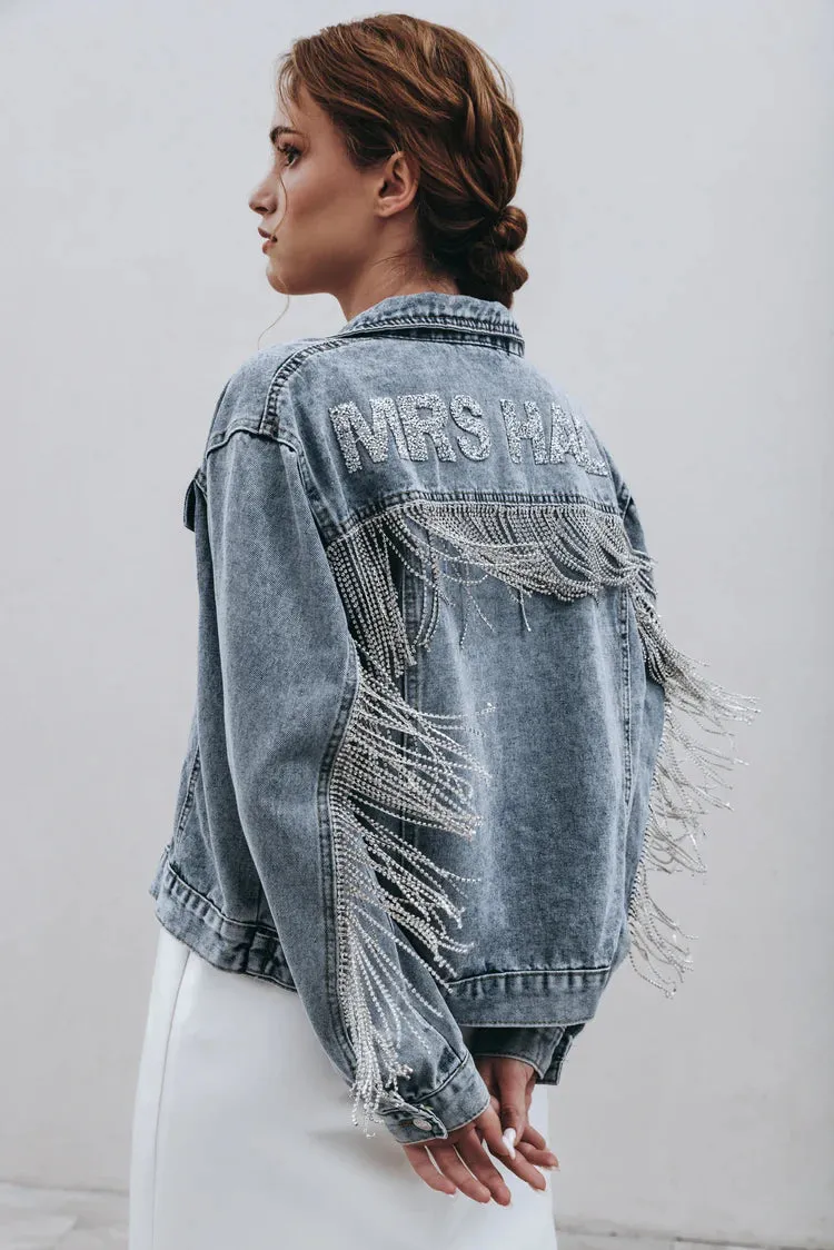 Rhinestone Fringe Jacket