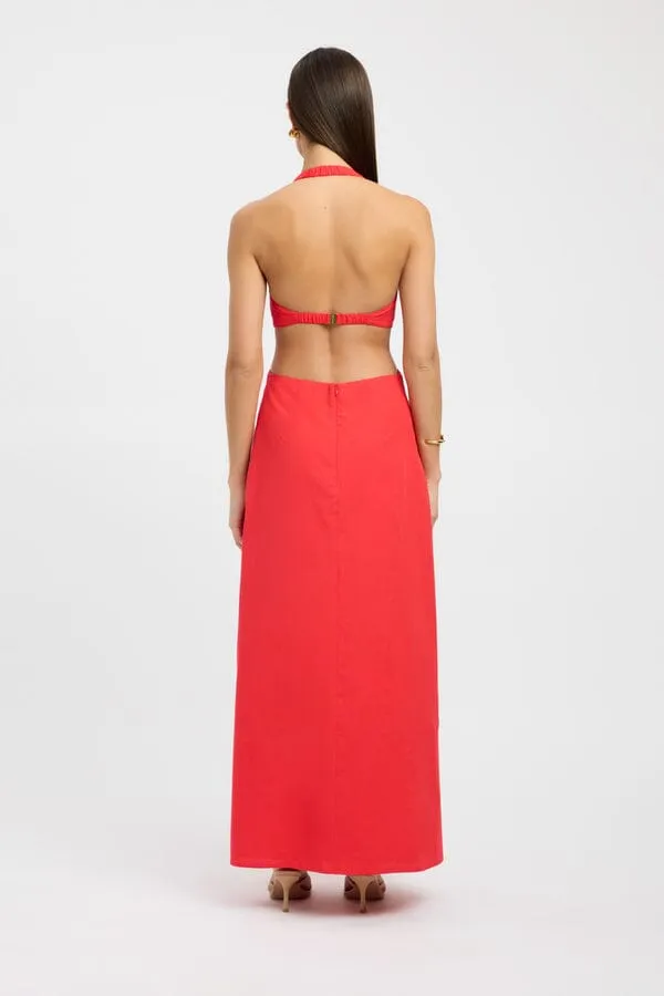 Romeo Ring Maxi Dress - Red