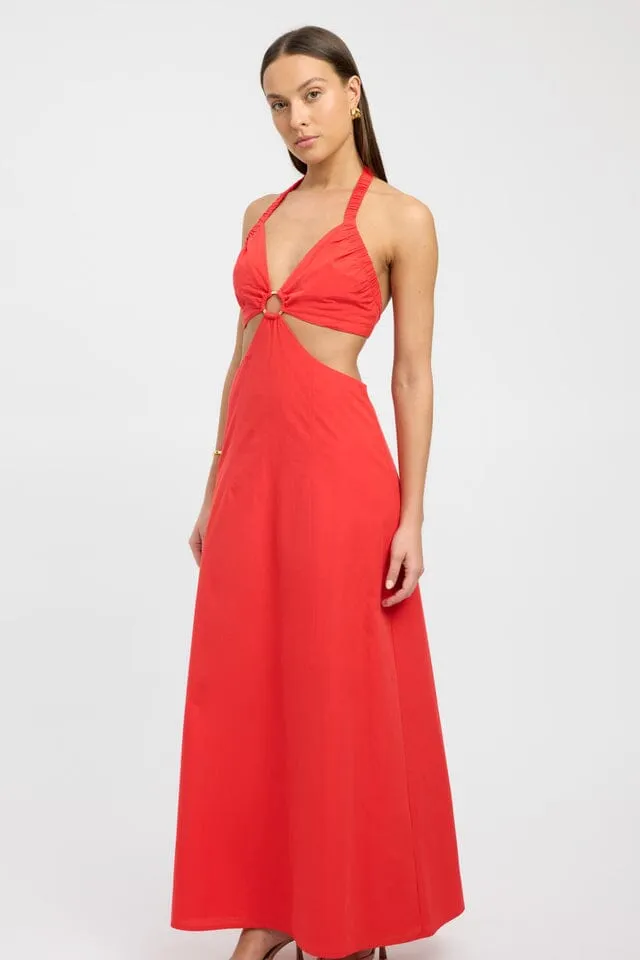 Romeo Ring Maxi Dress - Red