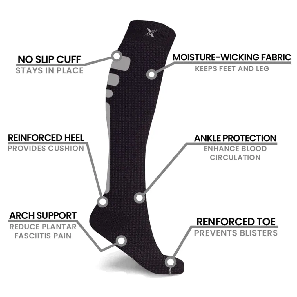 Run  Elite Reflective - Atheltic Grade Compression Socks