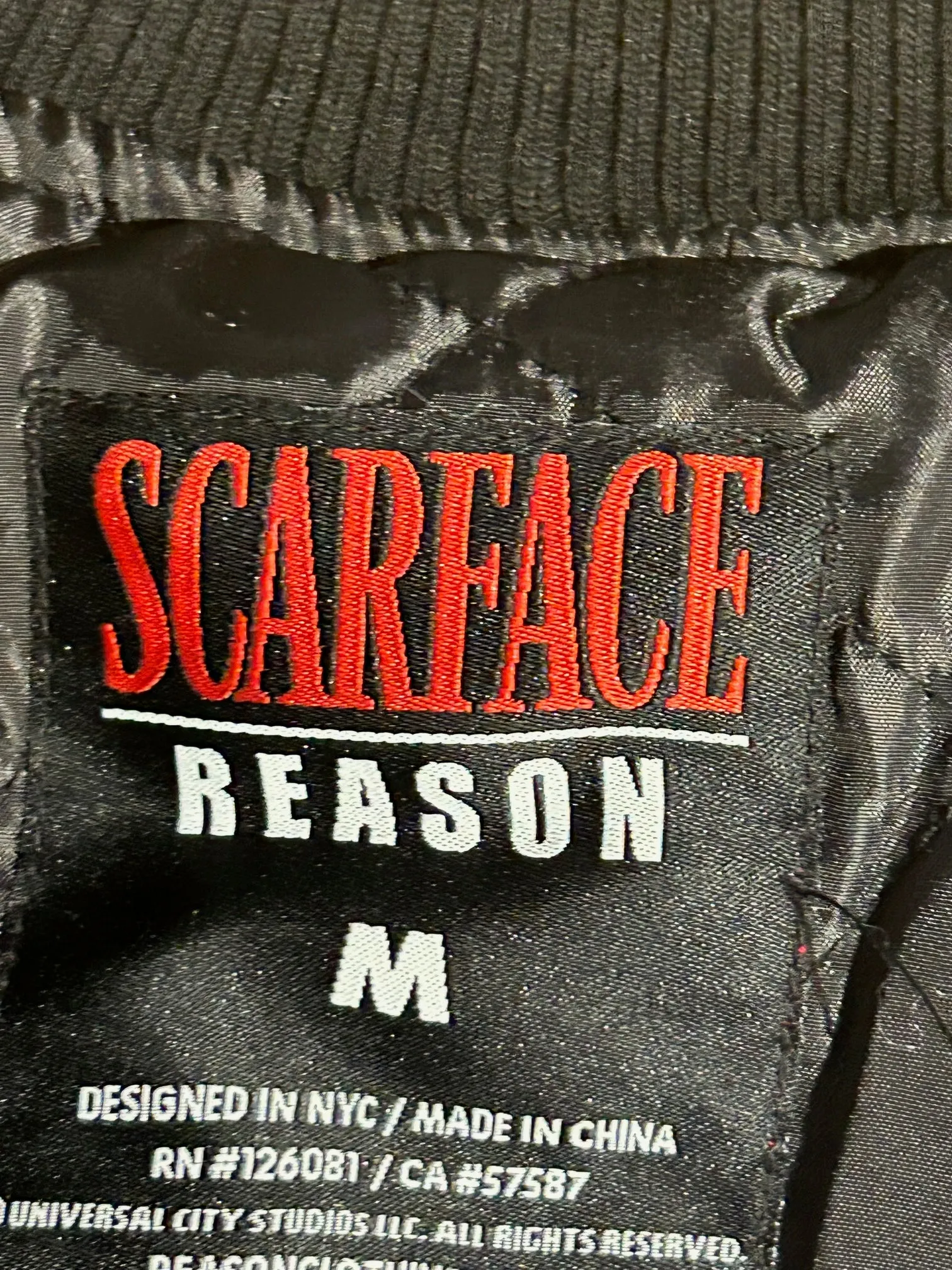 Scarface Satin Varsity Jacket